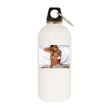 Tara Reid White Water Bottle With Carabiner