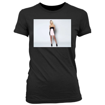 Tara Reid Women's Junior Cut Crewneck T-Shirt