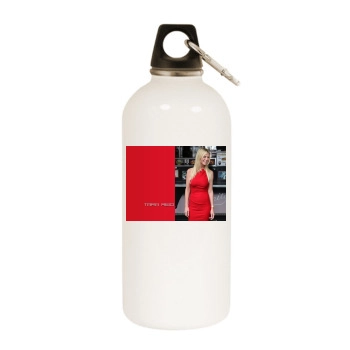 Tara Reid White Water Bottle With Carabiner