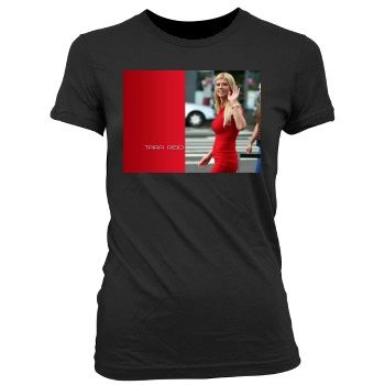 Tara Reid Women's Junior Cut Crewneck T-Shirt