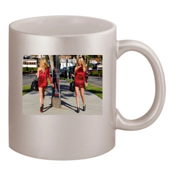 Tara Reid 11oz Metallic Silver Mug