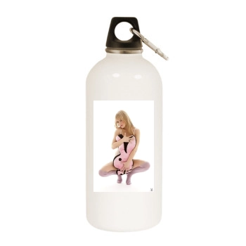 Taryn Manning White Water Bottle With Carabiner