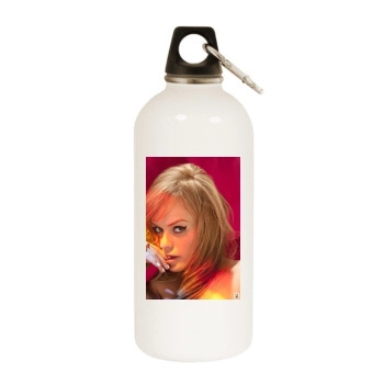 Taryn Manning White Water Bottle With Carabiner