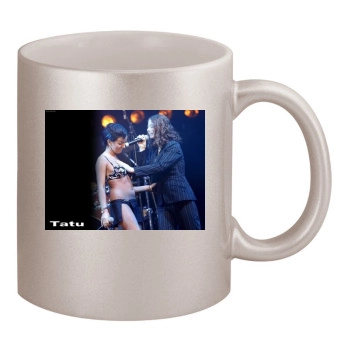 TATU 11oz Metallic Silver Mug