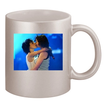 TATU 11oz Metallic Silver Mug