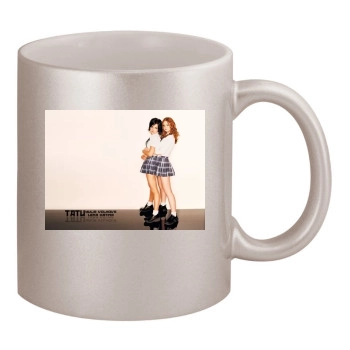 TATU 11oz Metallic Silver Mug