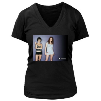 TATU Women's Deep V-Neck TShirt