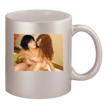 TATU 11oz Metallic Silver Mug