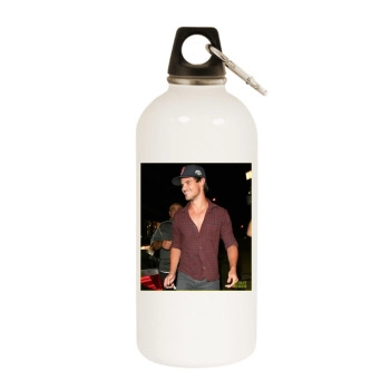 Taylor Lautner White Water Bottle With Carabiner