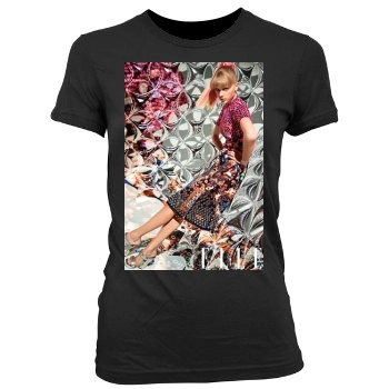 Taylor Swift Women's Junior Cut Crewneck T-Shirt