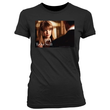 Taylor Swift Women's Junior Cut Crewneck T-Shirt