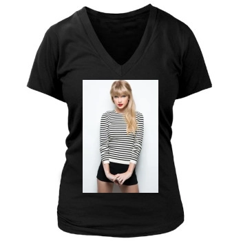 Taylor Swift Women's Deep V-Neck TShirt