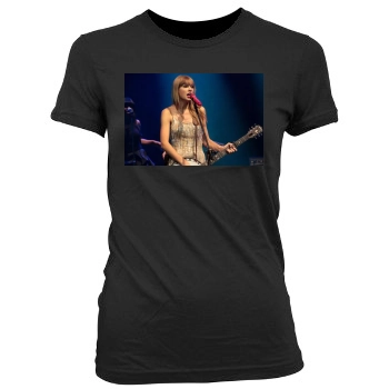 Taylor Swift Women's Junior Cut Crewneck T-Shirt