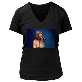 Taylor Swift Women's Deep V-Neck TShirt