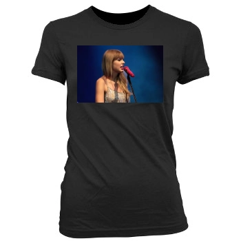 Taylor Swift Women's Junior Cut Crewneck T-Shirt