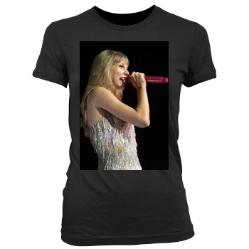 Taylor Swift Women's Junior Cut Crewneck T-Shirt