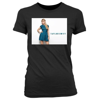 Taylor Swift Women's Junior Cut Crewneck T-Shirt