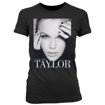 Taylor Swift Women's Junior Cut Crewneck T-Shirt