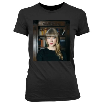 Taylor Swift Women's Junior Cut Crewneck T-Shirt