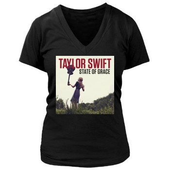 Taylor Swift Women's Deep V-Neck TShirt