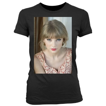 Taylor Swift Women's Junior Cut Crewneck T-Shirt