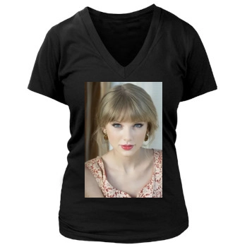 Taylor Swift Women's Deep V-Neck TShirt