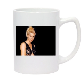 Tea Leoni 14oz White Statesman Mug