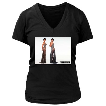 Teri Hatcher Women's Deep V-Neck TShirt