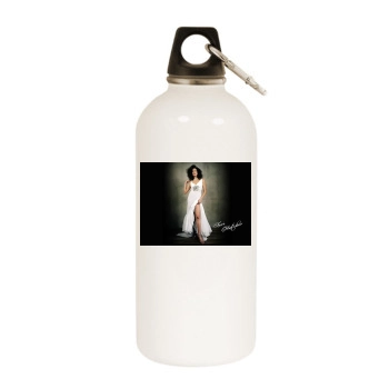 Teri Hatcher White Water Bottle With Carabiner