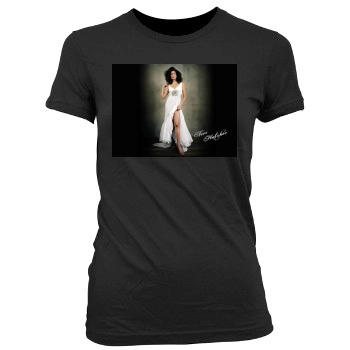 Teri Hatcher Women's Junior Cut Crewneck T-Shirt