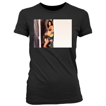 Teri Hatcher Women's Junior Cut Crewneck T-Shirt