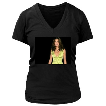 Teri Hatcher Women's Deep V-Neck TShirt