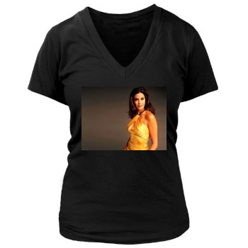 Teri Hatcher Women's Deep V-Neck TShirt