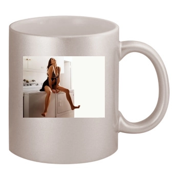 Teri Hatcher 11oz Metallic Silver Mug