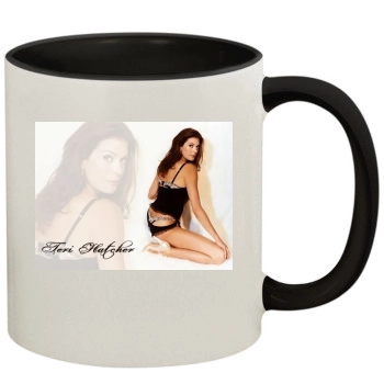 Teri Hatcher 11oz Colored Inner & Handle Mug