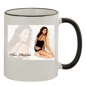 Teri Hatcher 11oz Colored Rim & Handle Mug