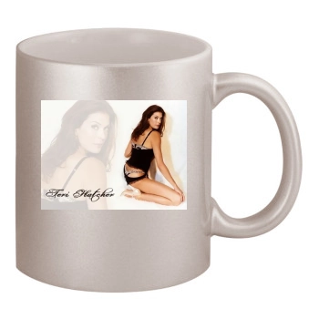 Teri Hatcher 11oz Metallic Silver Mug