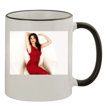 Teri Hatcher 11oz Colored Rim & Handle Mug