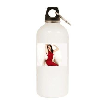 Teri Hatcher White Water Bottle With Carabiner