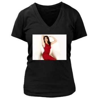 Teri Hatcher Women's Deep V-Neck TShirt