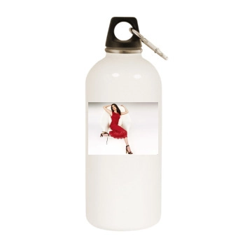 Teri Hatcher White Water Bottle With Carabiner