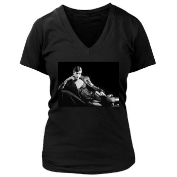 Teri Hatcher Women's Deep V-Neck TShirt