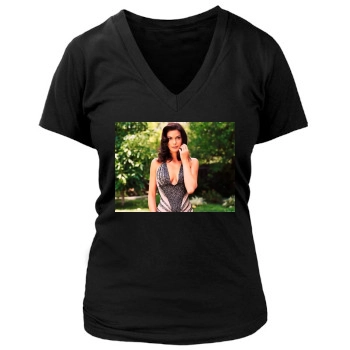 Teri Hatcher Women's Deep V-Neck TShirt