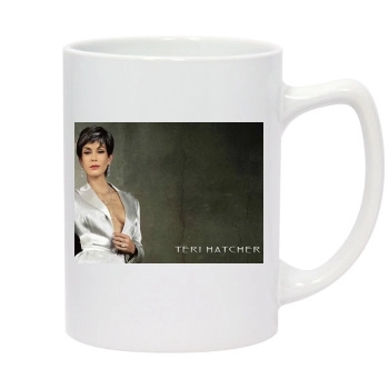 Teri Hatcher 14oz White Statesman Mug