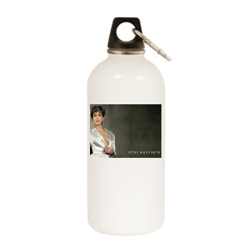 Teri Hatcher White Water Bottle With Carabiner