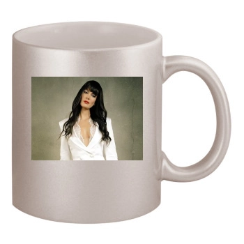 Teri Hatcher 11oz Metallic Silver Mug