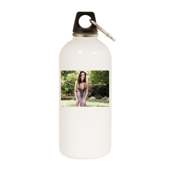 Teri Hatcher White Water Bottle With Carabiner