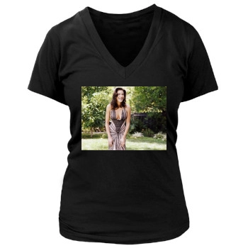 Teri Hatcher Women's Deep V-Neck TShirt