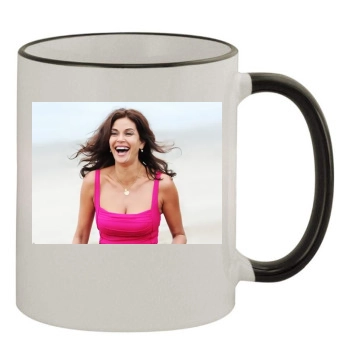 Teri Hatcher 11oz Colored Rim & Handle Mug