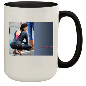 Teri Hatcher 15oz Colored Inner & Handle Mug